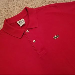 Lacoste men’s red polo shirt